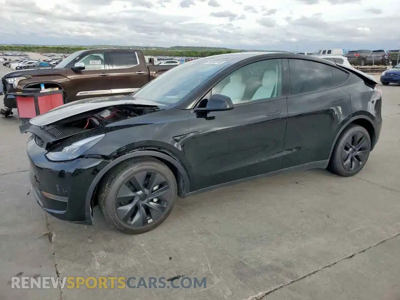 1 Photograph of a damaged car 7SAYGDED1SA358679 TESLA MODEL Y 2025