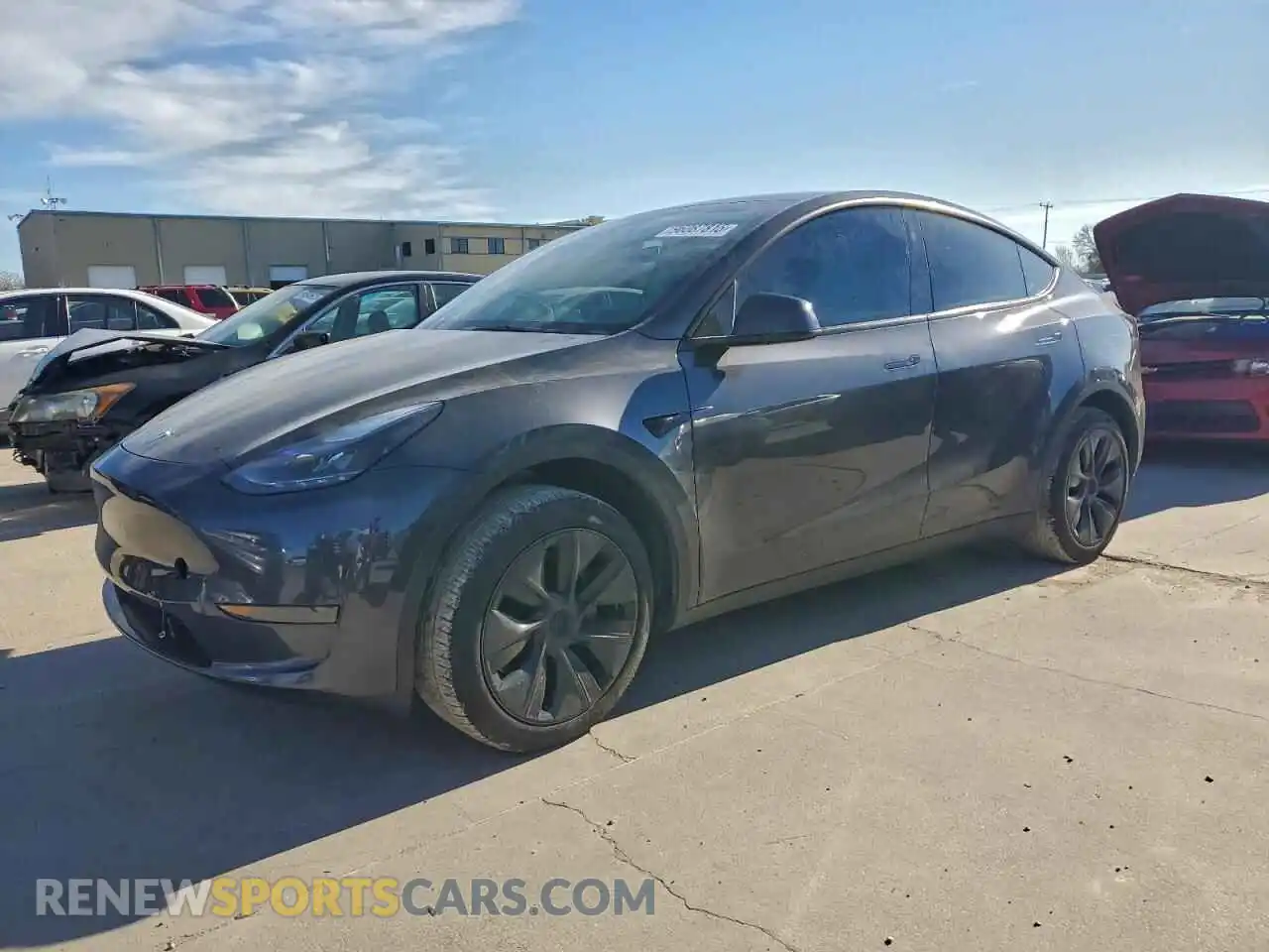 1 Photograph of a damaged car 7SAYGDED1SA375191 TESLA MODEL Y 2025