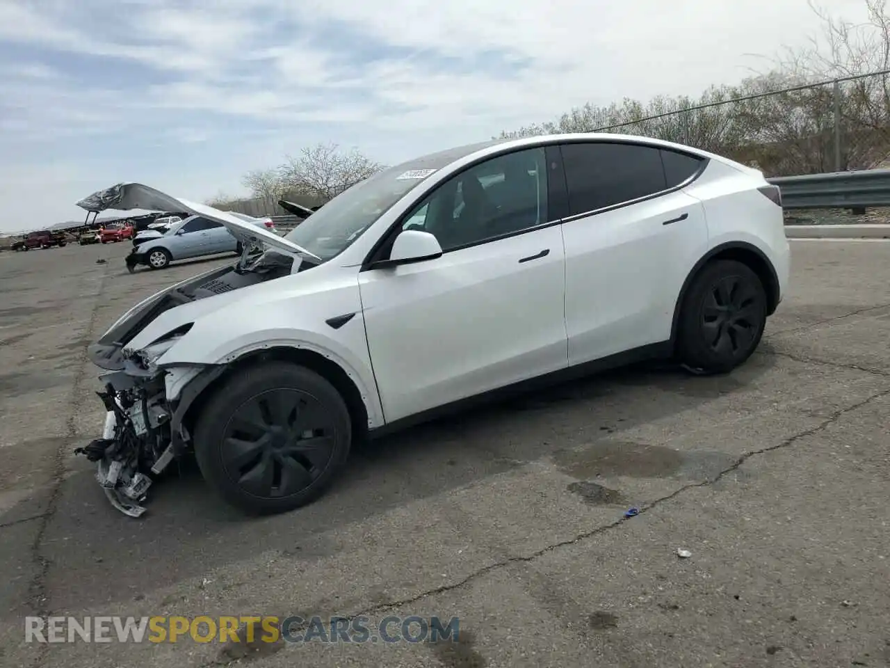 1 Photograph of a damaged car 7SAYGDED1SF216870 TESLA MODEL Y 2025