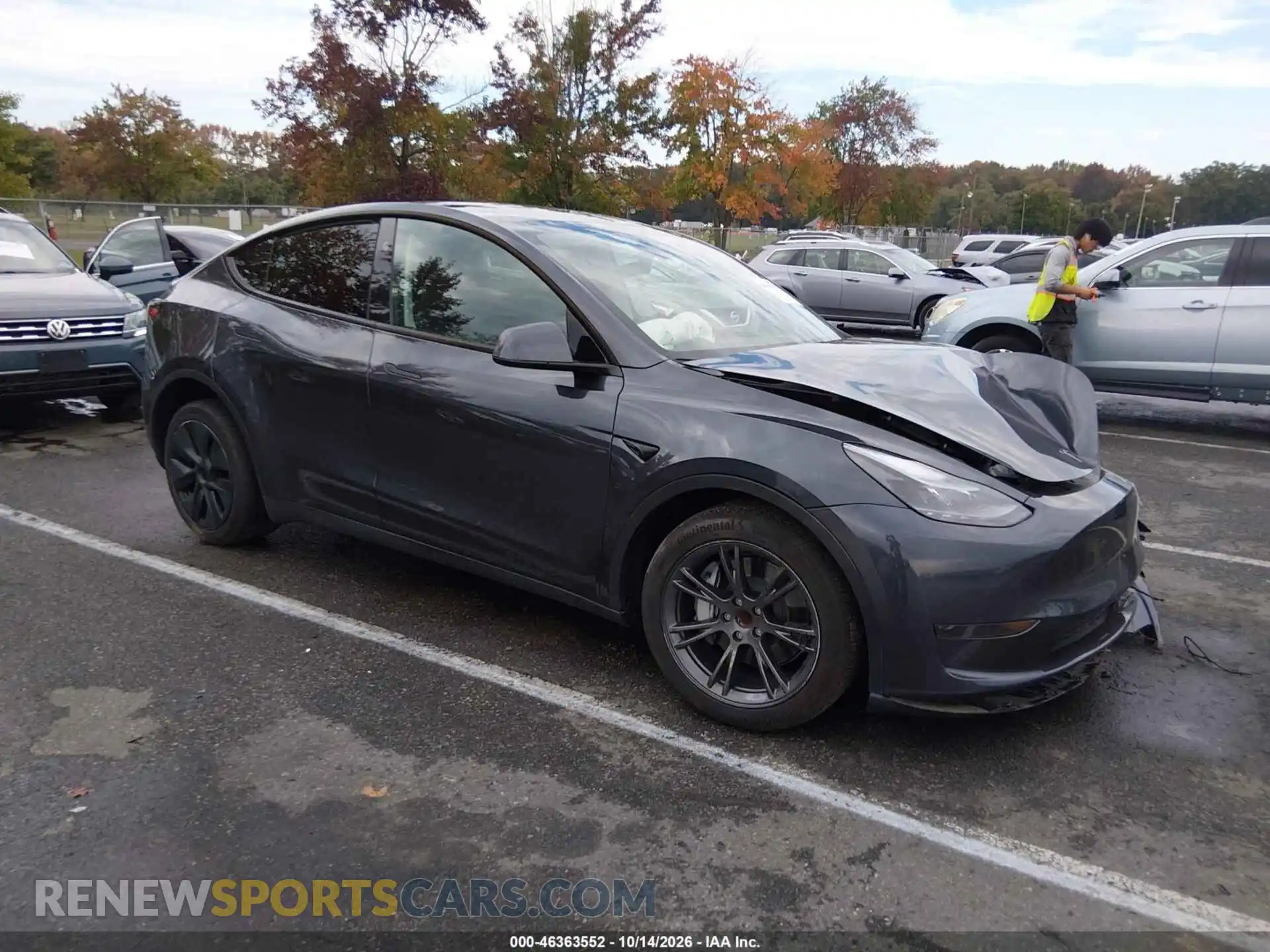 1 Photograph of a damaged car 7SAYGDED2SA377144 TESLA MODEL Y 2025