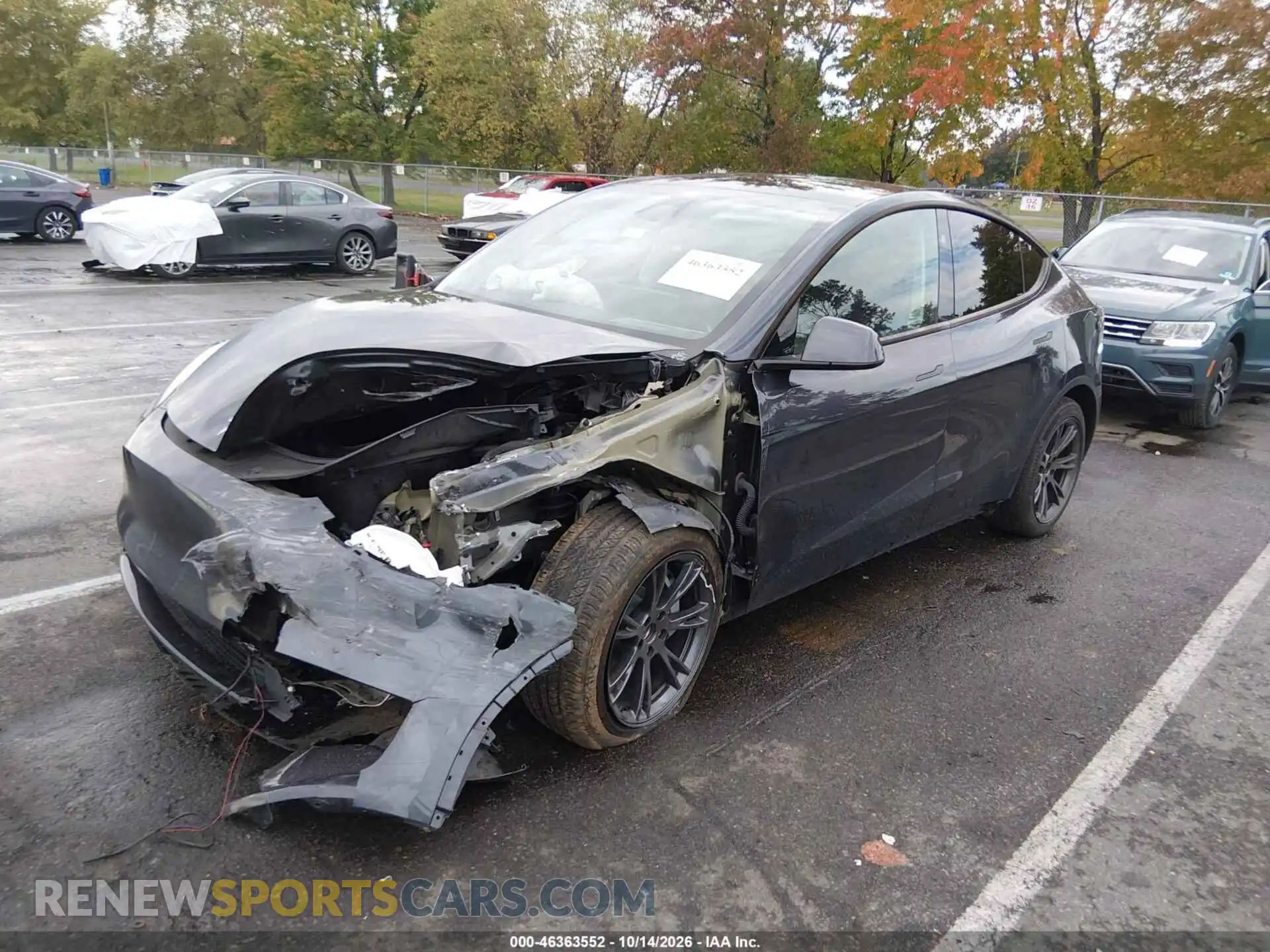 2 Photograph of a damaged car 7SAYGDED2SA377144 TESLA MODEL Y 2025