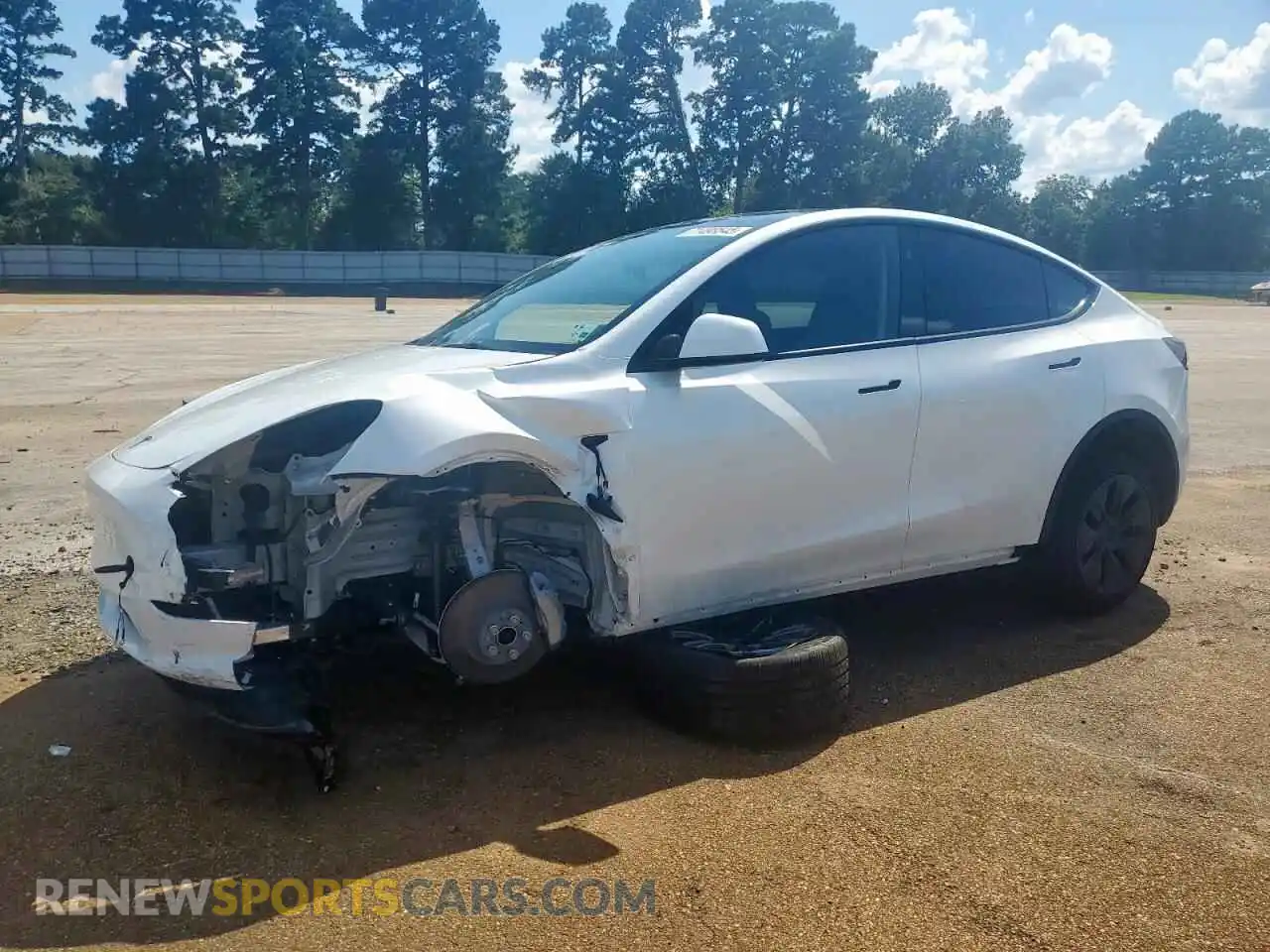 1 Photograph of a damaged car 7SAYGDED2SA379489 TESLA MODEL Y 2025