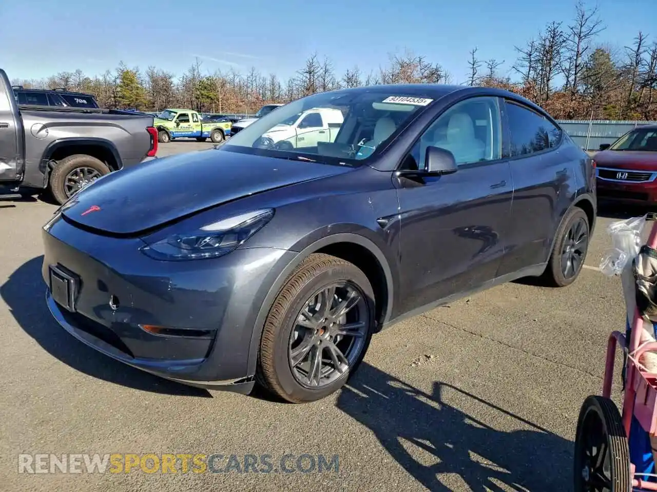 1 Photograph of a damaged car 7SAYGDED2SF226565 TESLA MODEL Y 2025