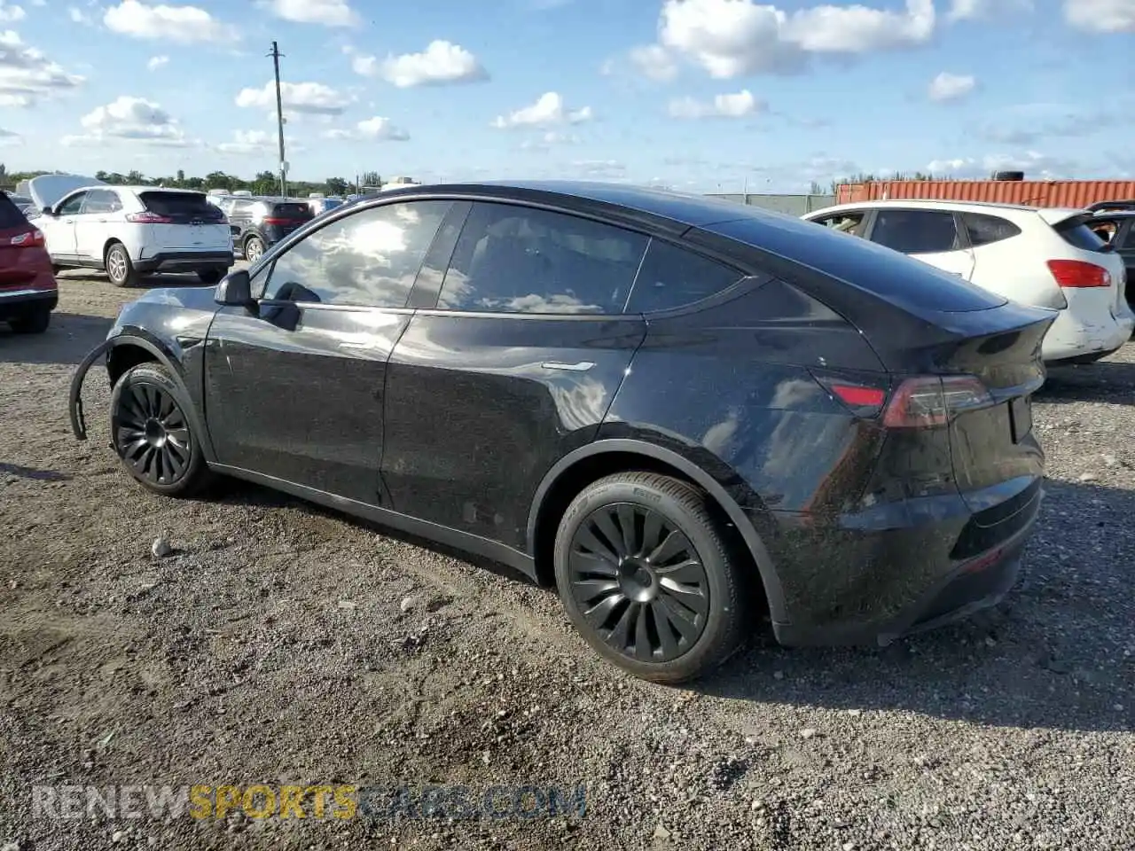 2 Photograph of a damaged car 7SAYGDED2SF248422 TESLA MODEL Y 2025