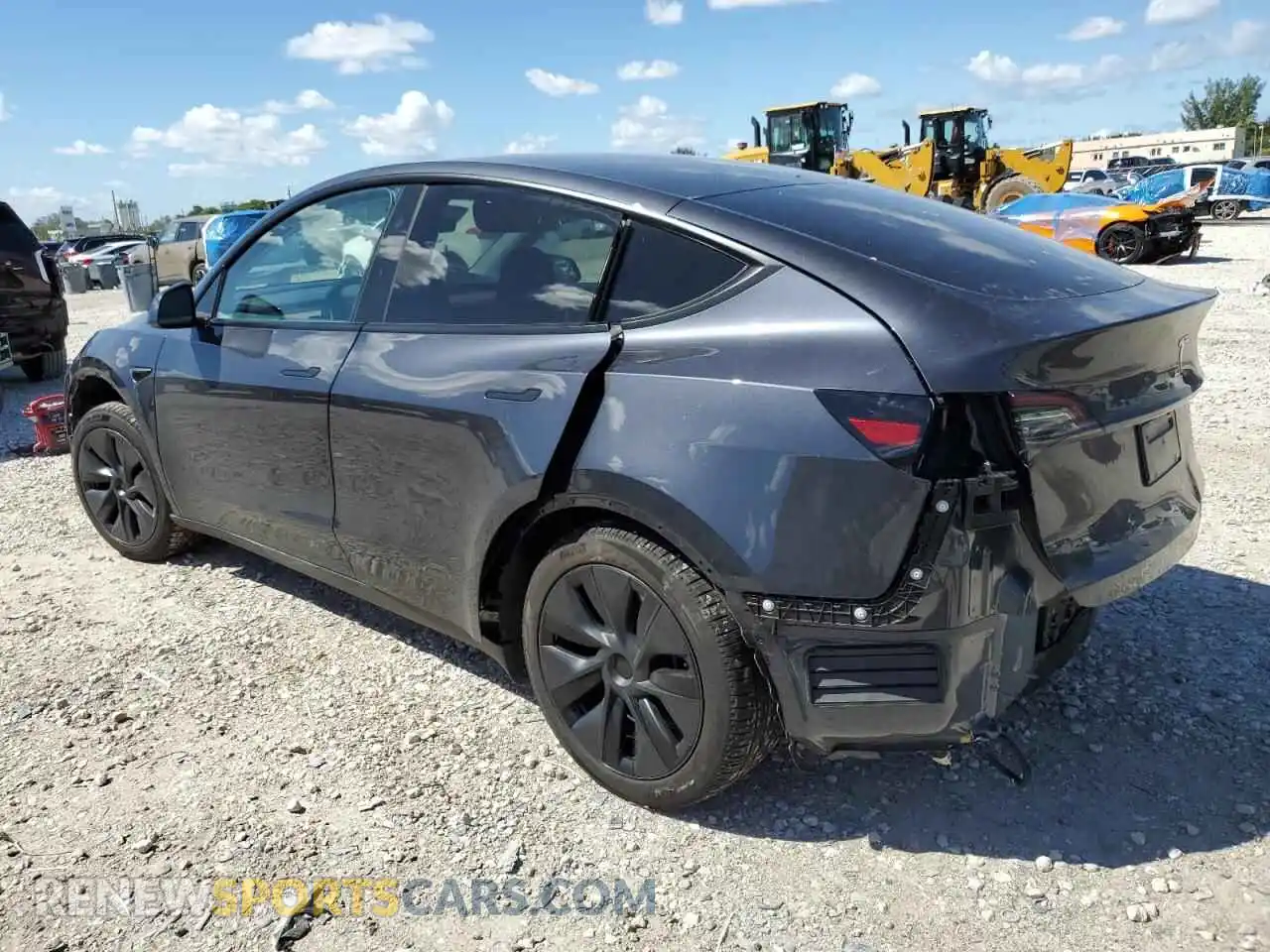 2 Photograph of a damaged car 7SAYGDED3SA371501 TESLA MODEL Y 2025