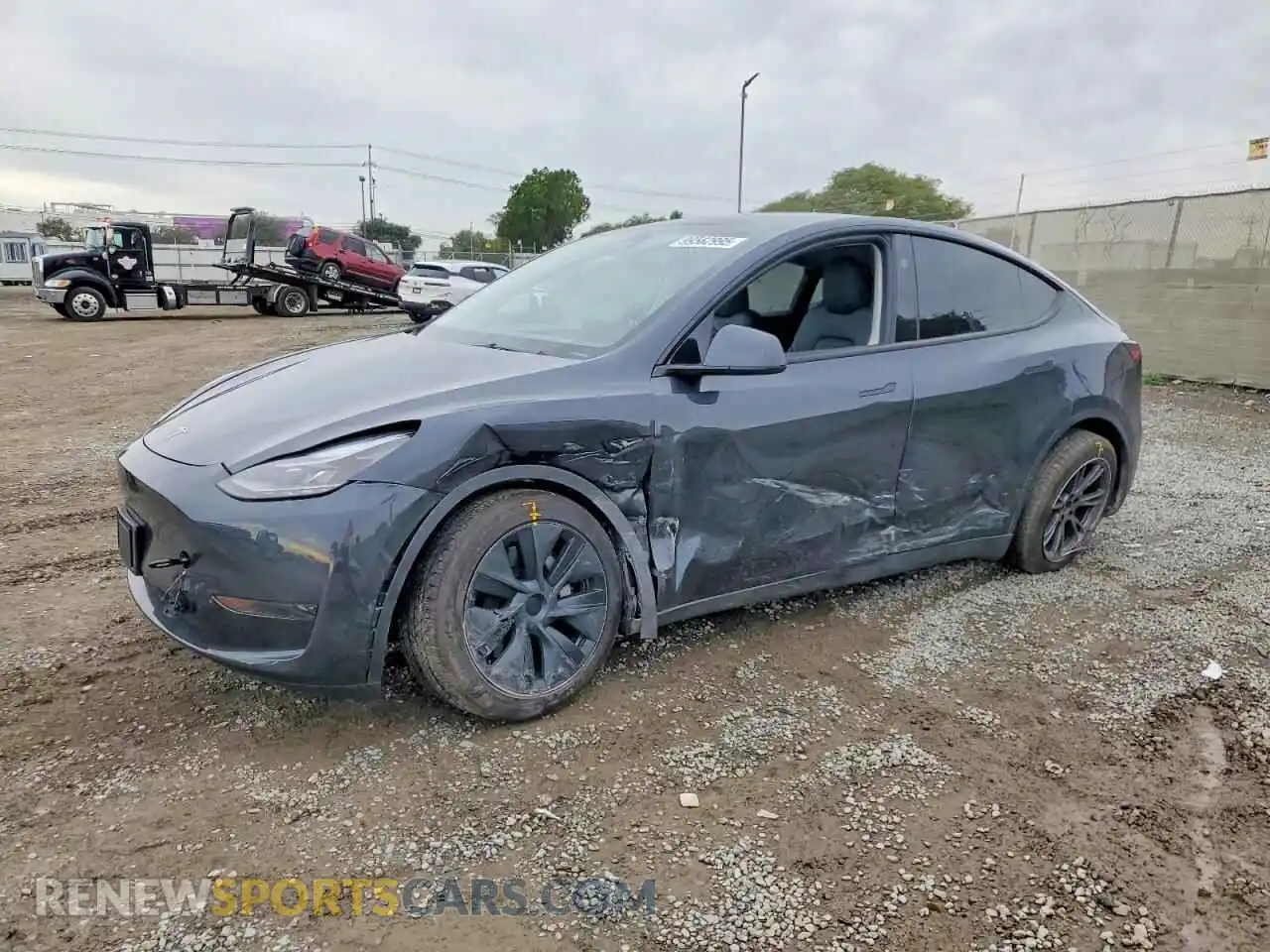1 Photograph of a damaged car 7SAYGDED3SF218443 TESLA MODEL Y 2025