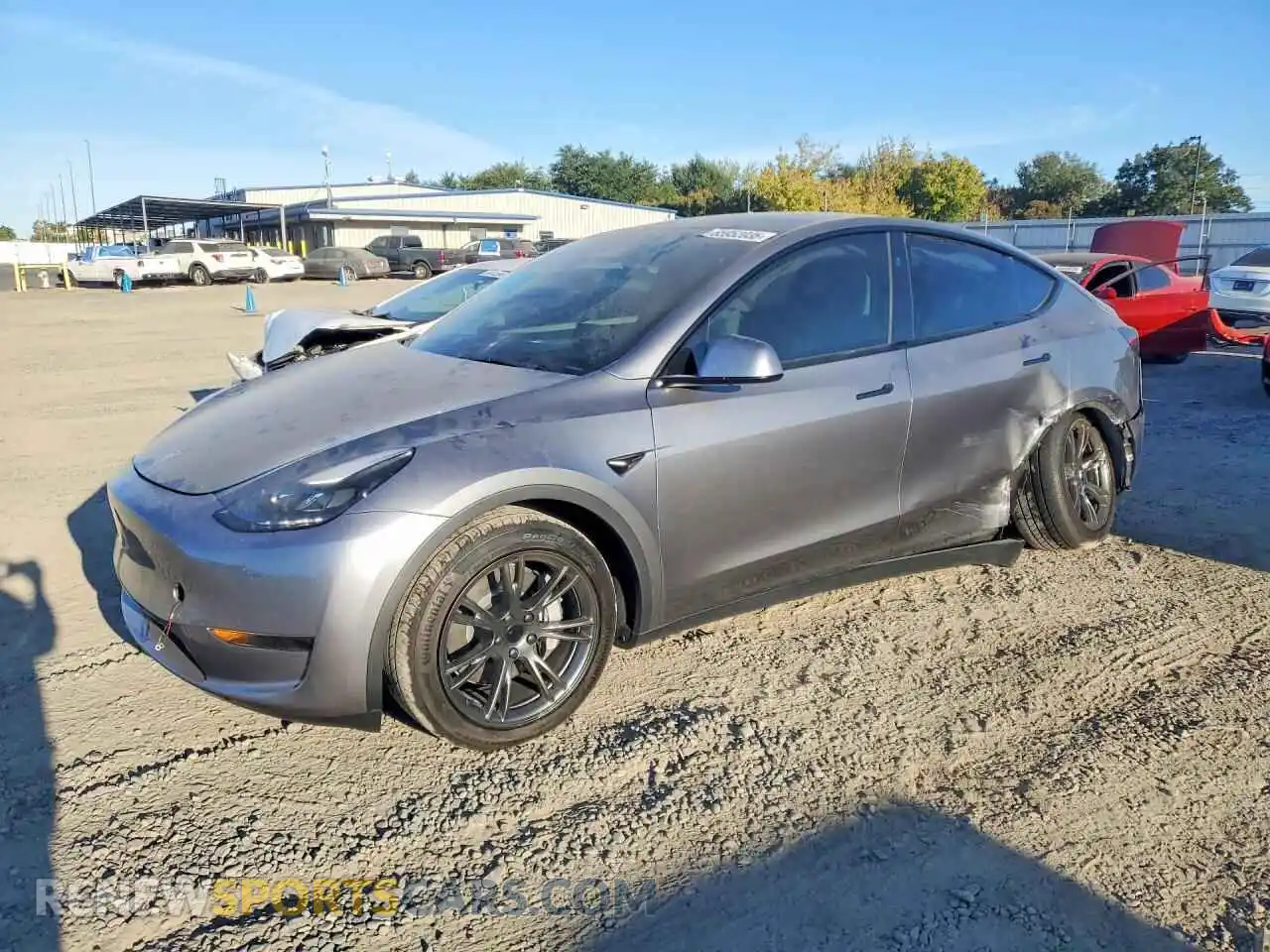 2 Фотография поврежденного автомобиля 7SAYGDED3SF229586 TESLA MODEL Y 2025