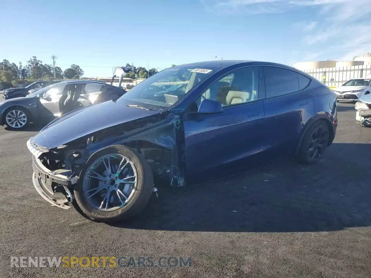1 fotografías del automóvil dañado 7SAYGDED3SF230687 TESLA MODEL Y 2025
