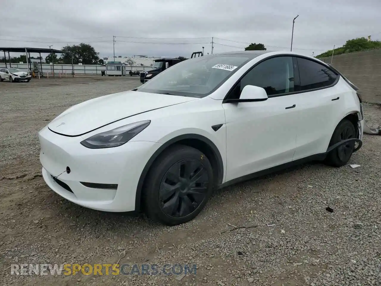 1 Photograph of a damaged car 7SAYGDED3SF277542 TESLA MODEL Y 2025