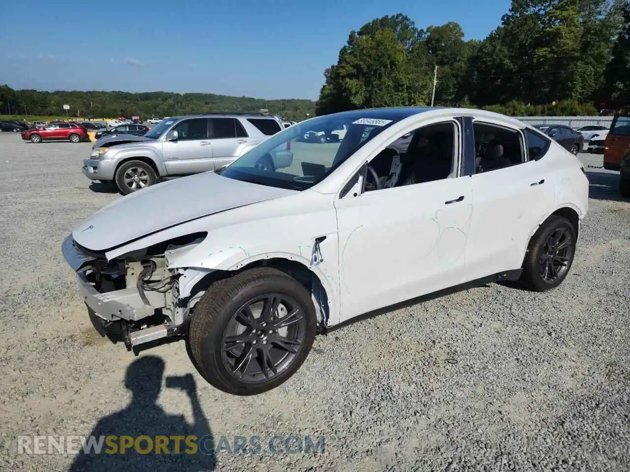 1 Photograph of a damaged car 7SAYGDED4SA352889 TESLA MODEL Y 2025