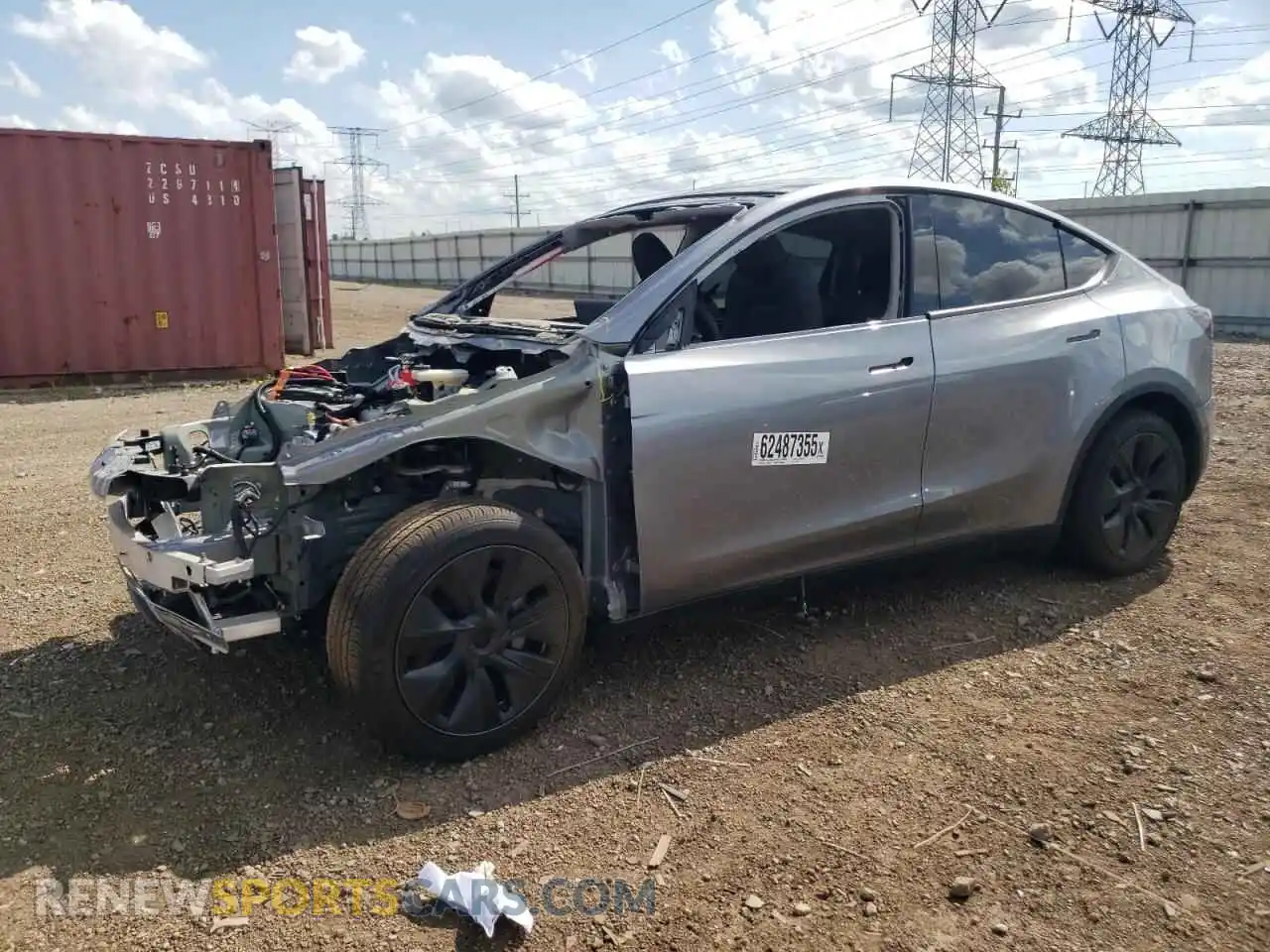 1 Фотография поврежденного автомобиля 7SAYGDED5SA377204 TESLA MODEL Y 2025