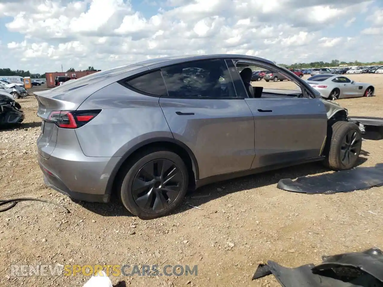 3 Фотография поврежденного автомобиля 7SAYGDED5SA377204 TESLA MODEL Y 2025