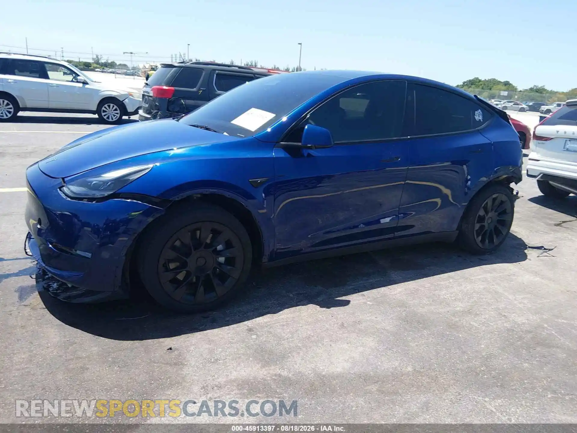 2 fotografías del automóvil dañado 7SAYGDED5SF221909 TESLA MODEL Y 2025