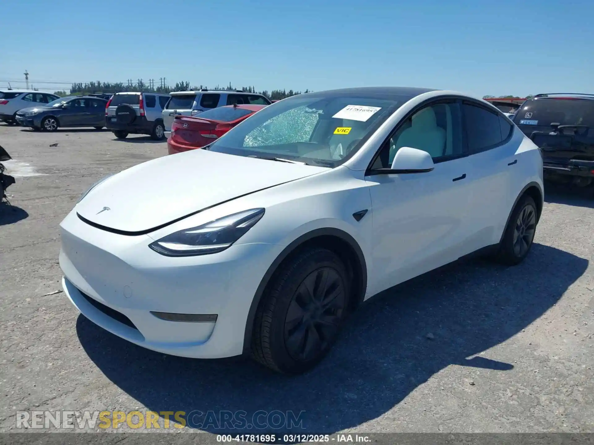 2 Photograph of a damaged car 7SAYGDED6SF234278 TESLA MODEL Y 2025