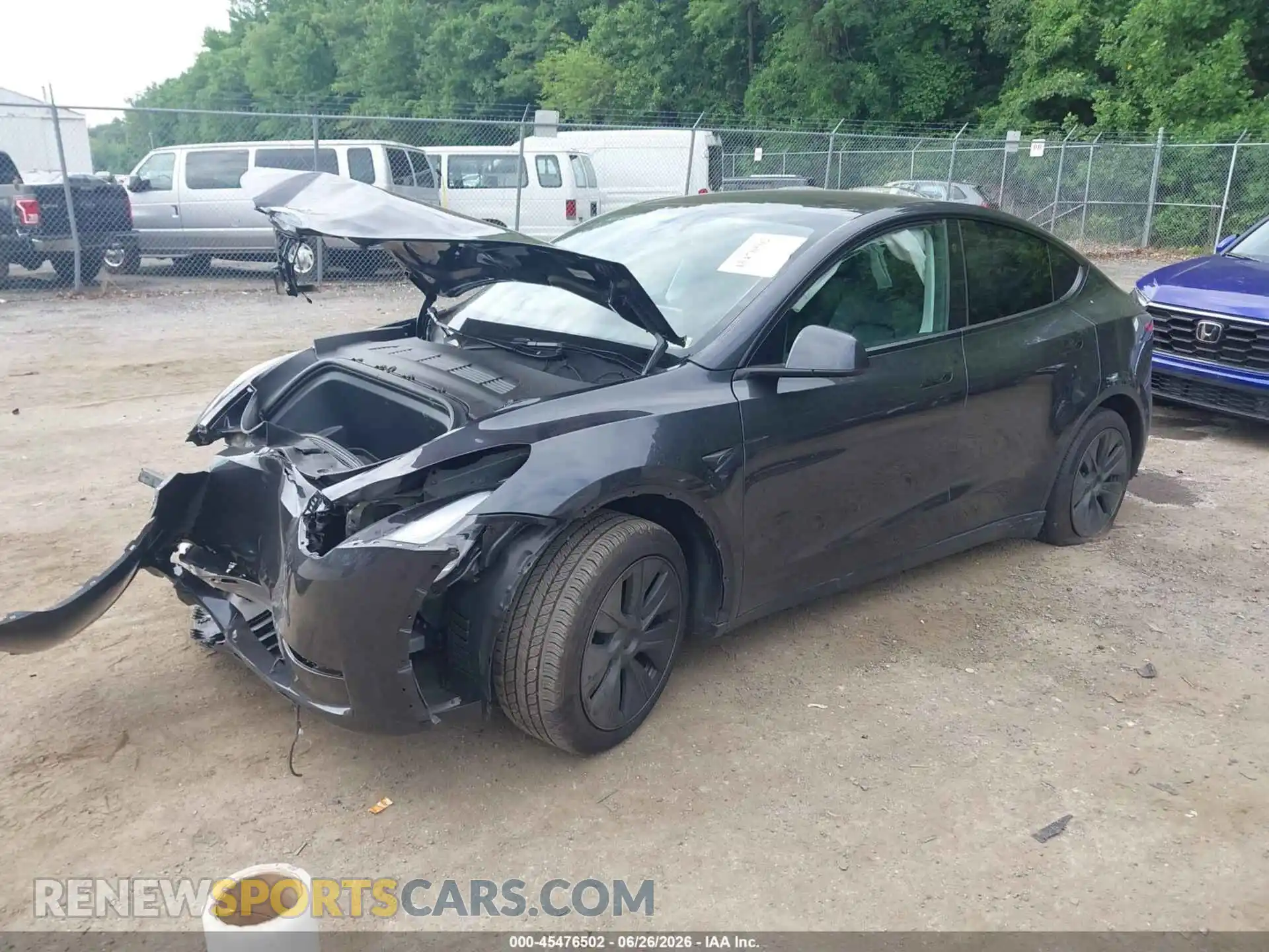 2 Фотография поврежденного автомобиля 7SAYGDED6SF234944 TESLA MODEL Y 2025