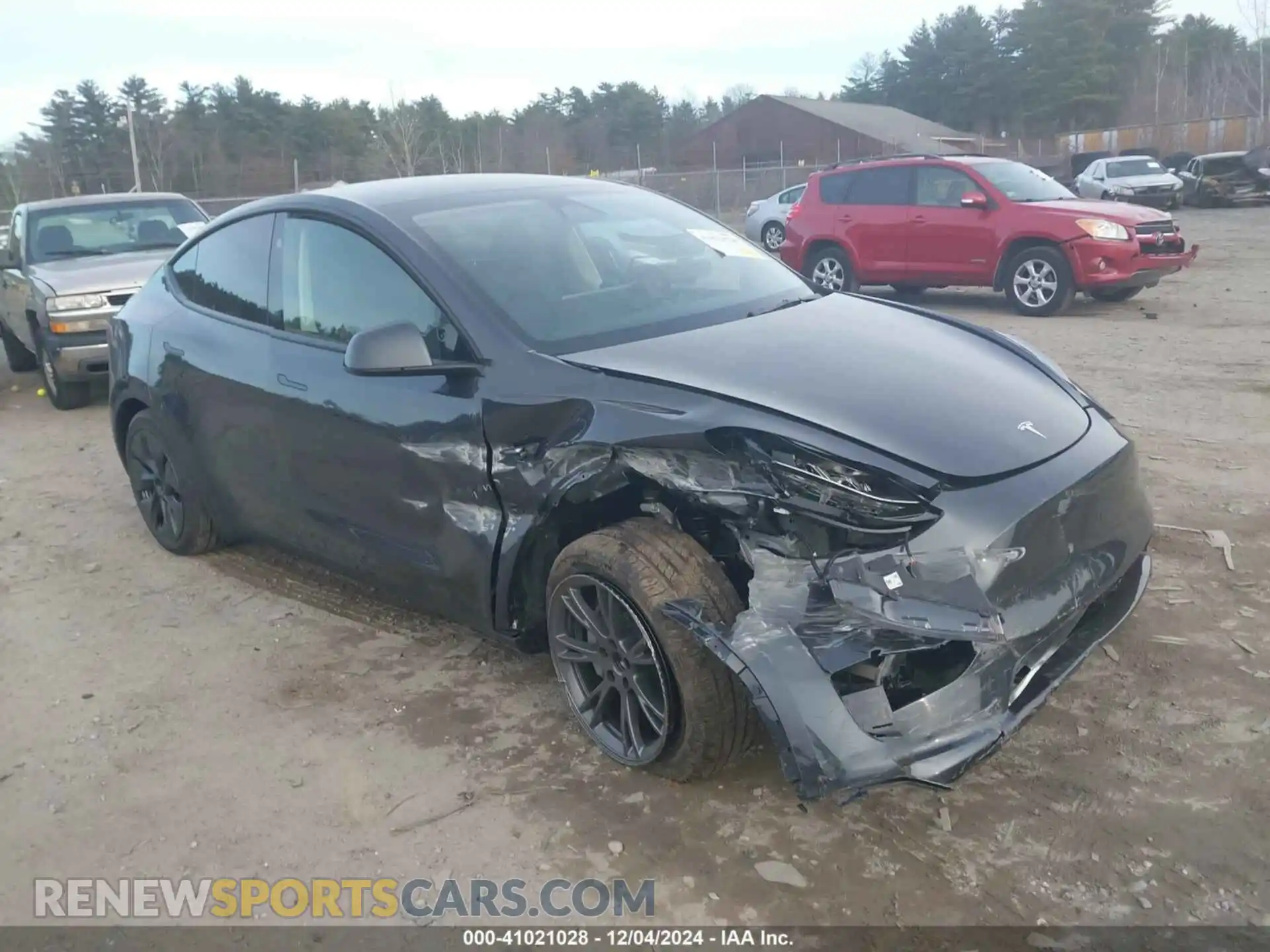 1 Photograph of a damaged car 7SAYGDED6SF242199 TESLA MODEL Y 2025