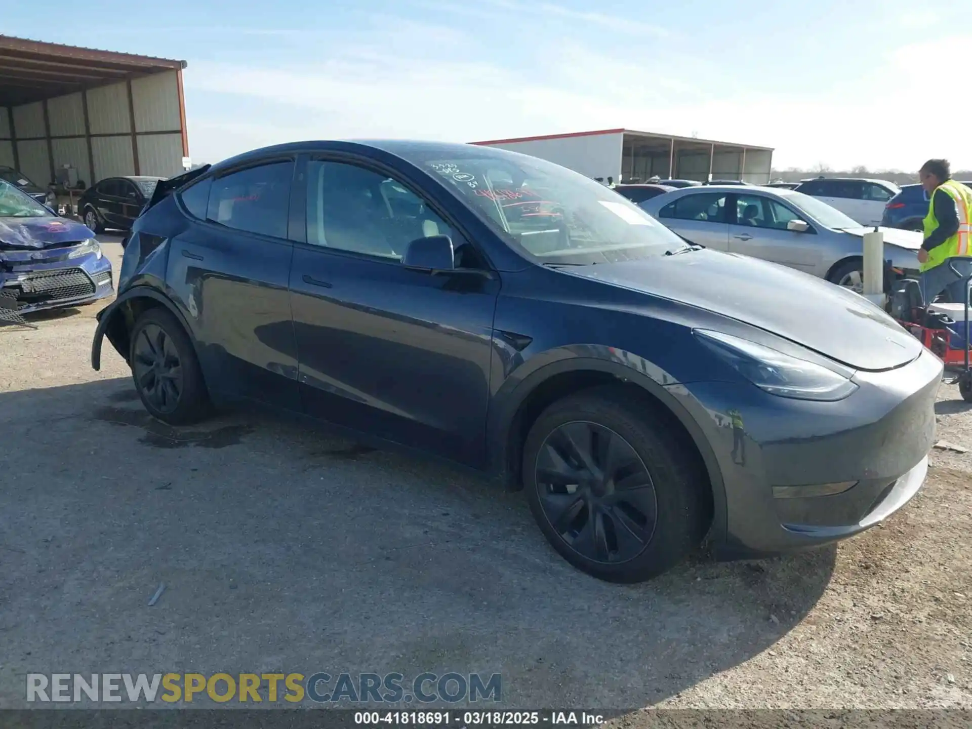 1 Photograph of a damaged car 7SAYGDED7SA354104 TESLA MODEL Y 2025