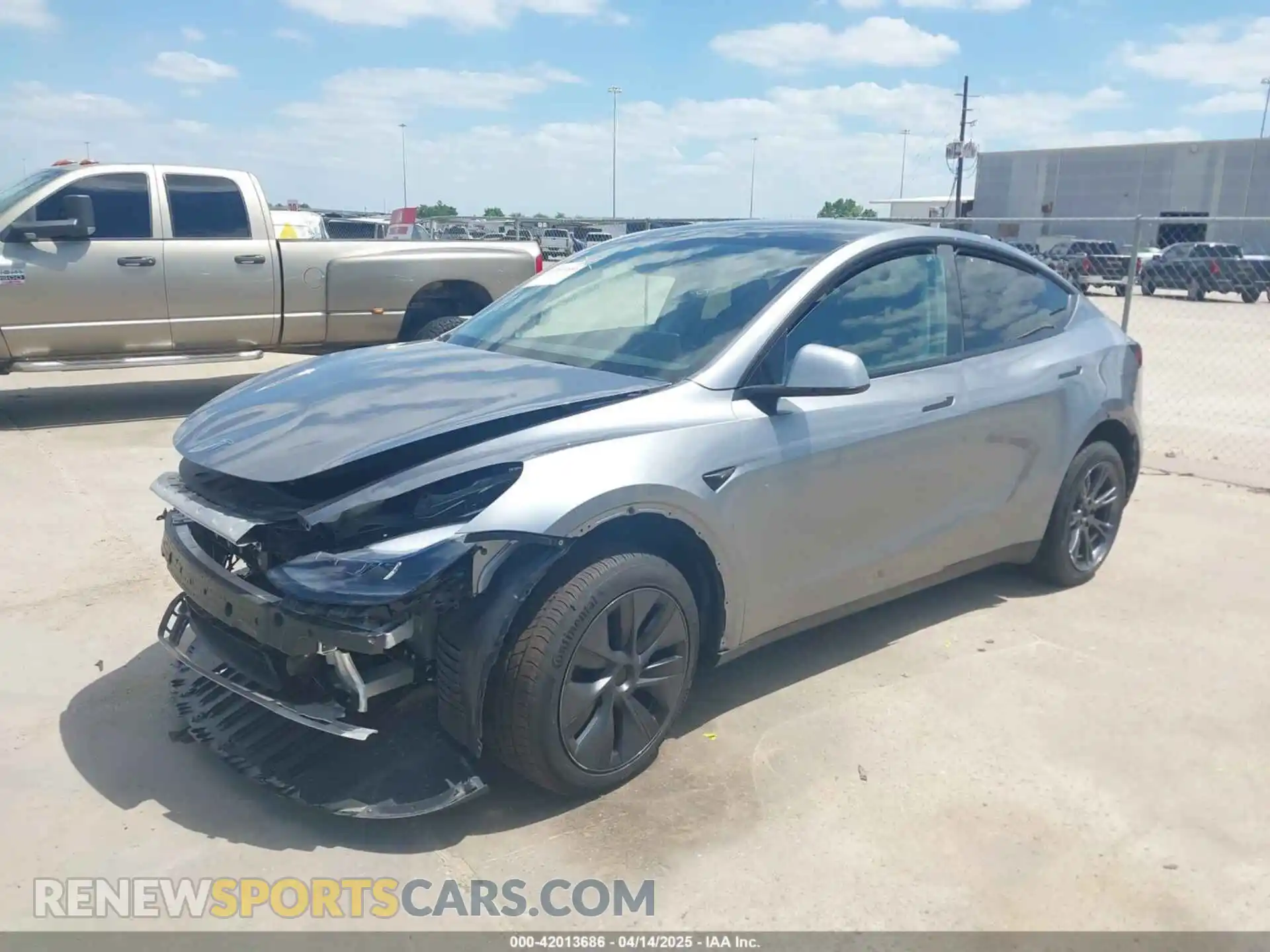 2 Photograph of a damaged car 7SAYGDED7SA357679 TESLA MODEL Y 2025