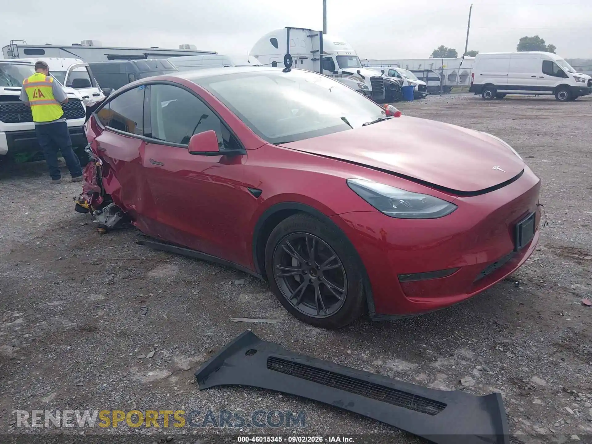 1 Photograph of a damaged car 7SAYGDED7SA372957 TESLA MODEL Y 2025
