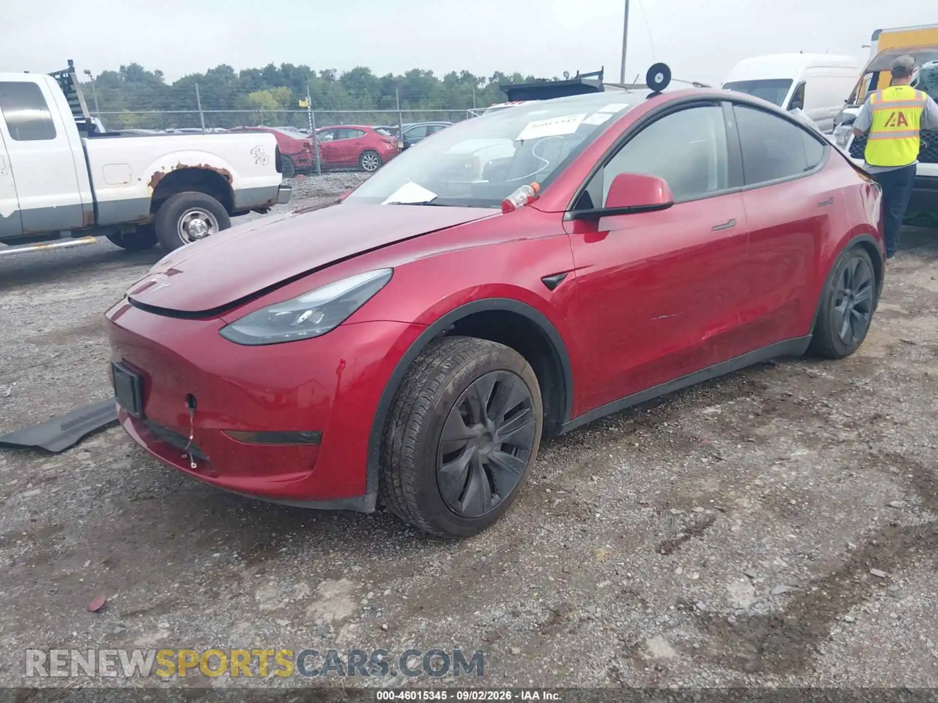 2 Photograph of a damaged car 7SAYGDED7SA372957 TESLA MODEL Y 2025