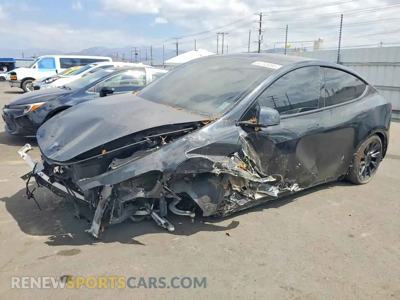1 fotografías del automóvil dañado 7SAYGDED7SF219854 TESLA MODEL Y 2025