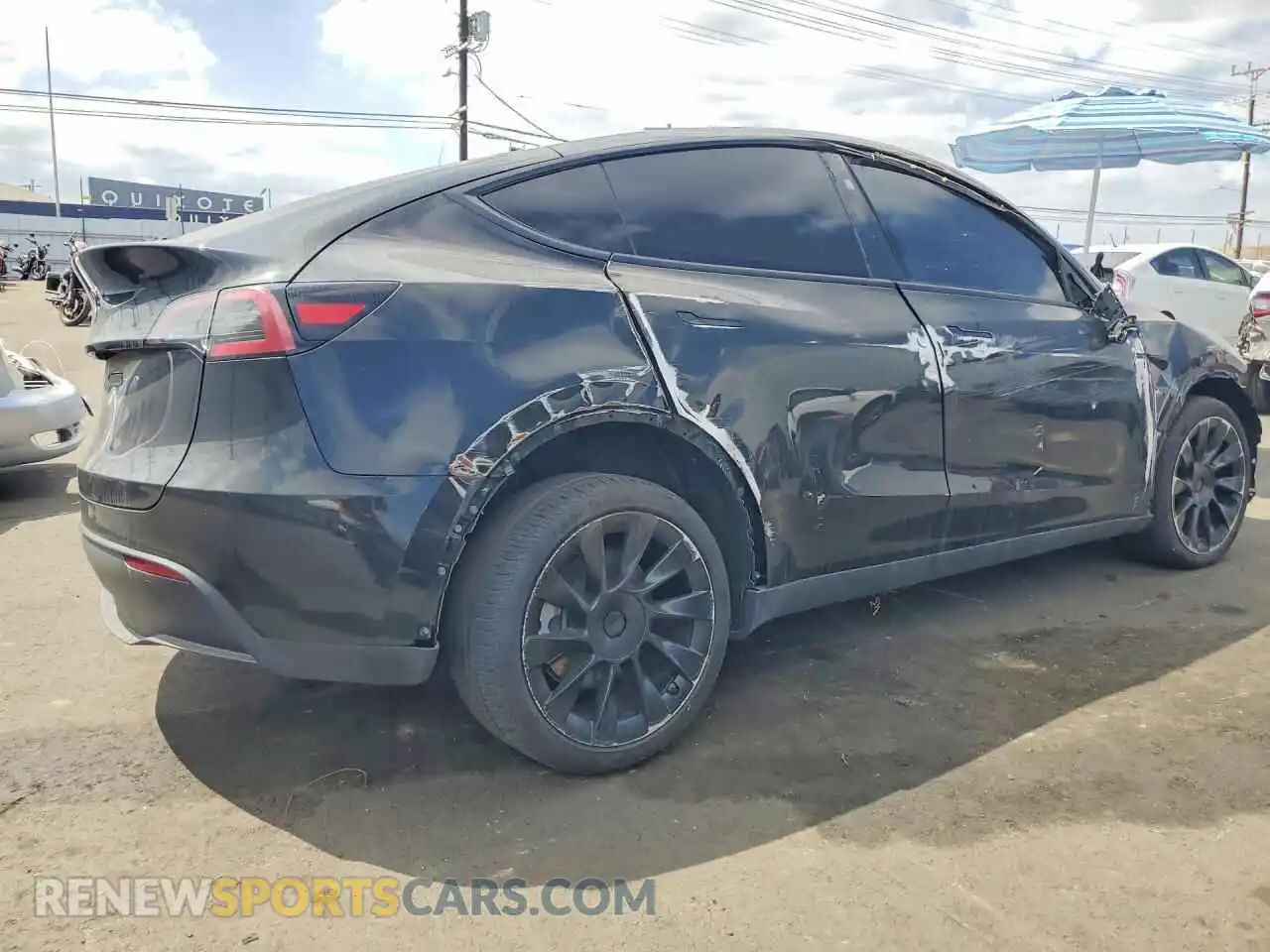 3 fotografías del automóvil dañado 7SAYGDED7SF219854 TESLA MODEL Y 2025