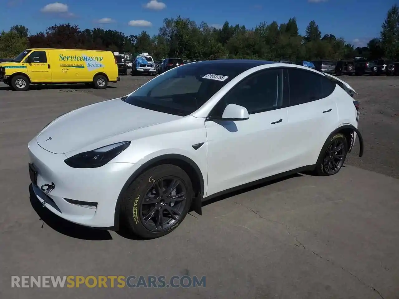 1 Photograph of a damaged car 7SAYGDED7SF227873 TESLA MODEL Y 2025