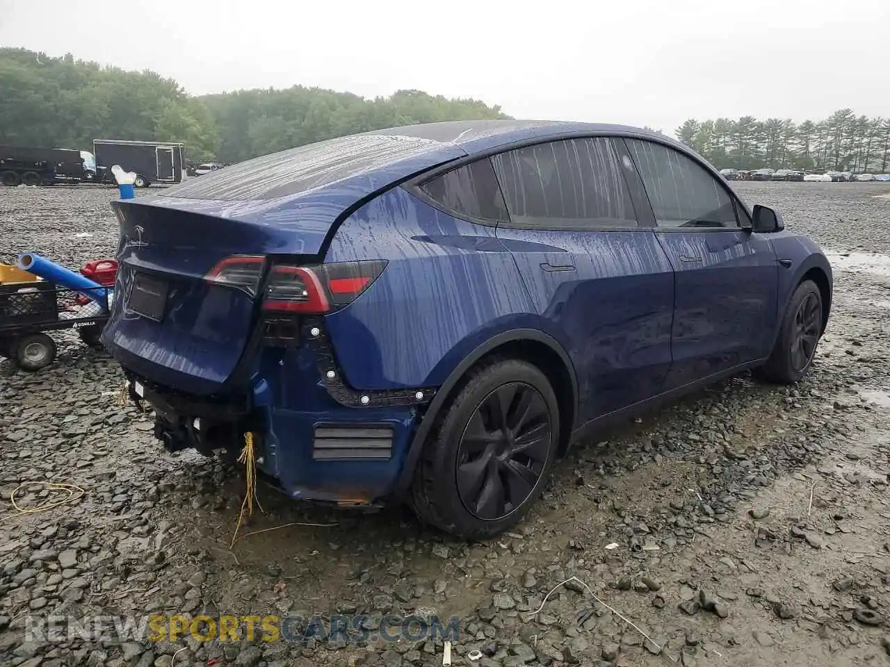3 fotografías del automóvil dañado 7SAYGDED7SF314964 TESLA MODEL Y 2025