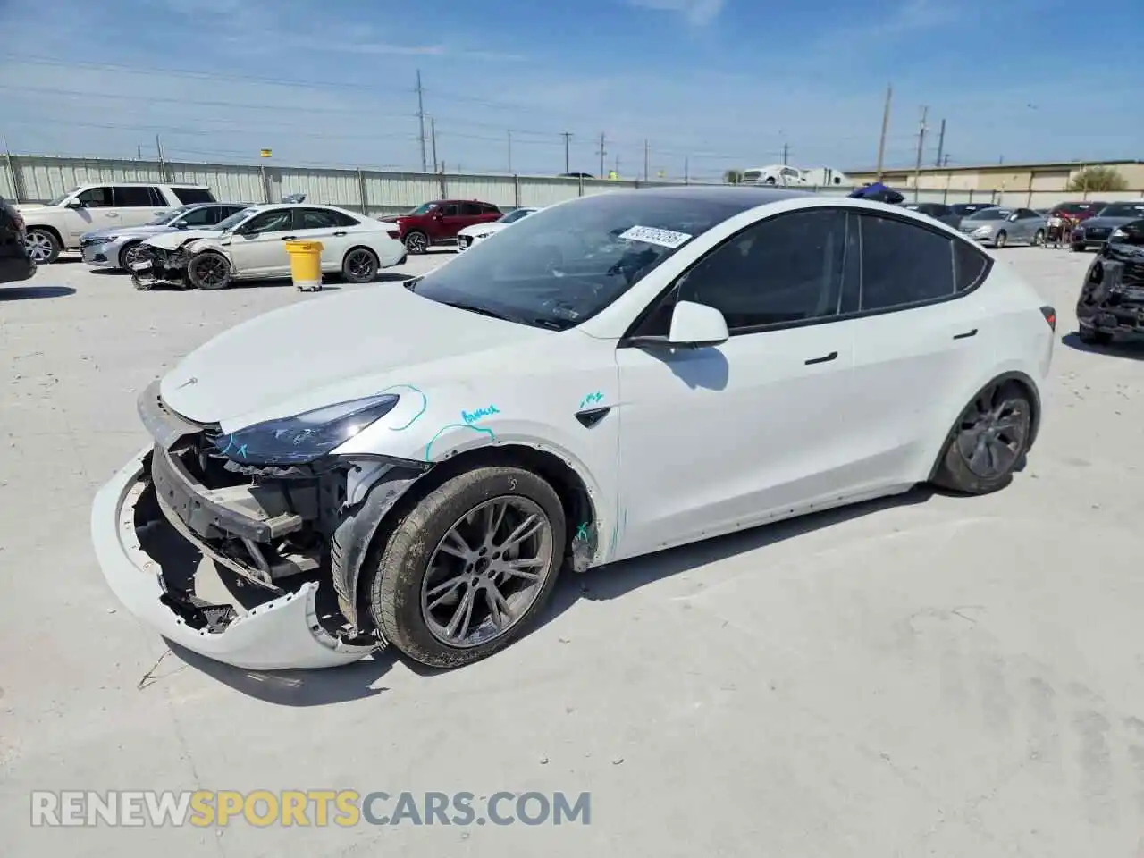 1 Фотография поврежденного автомобиля 7SAYGDED8SA336694 TESLA MODEL Y 2025