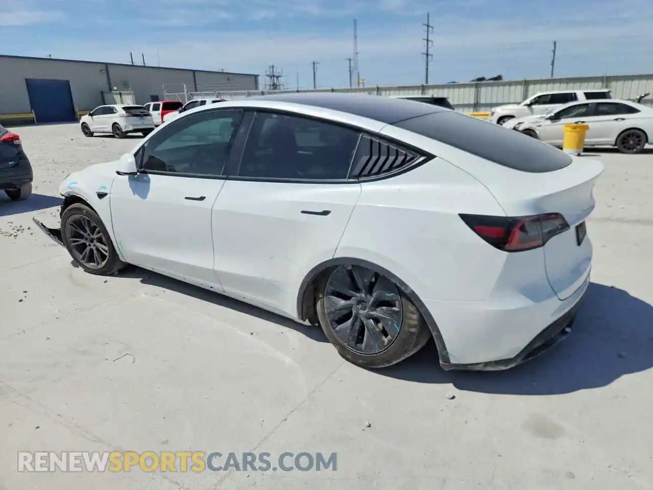 2 Фотография поврежденного автомобиля 7SAYGDED8SA336694 TESLA MODEL Y 2025