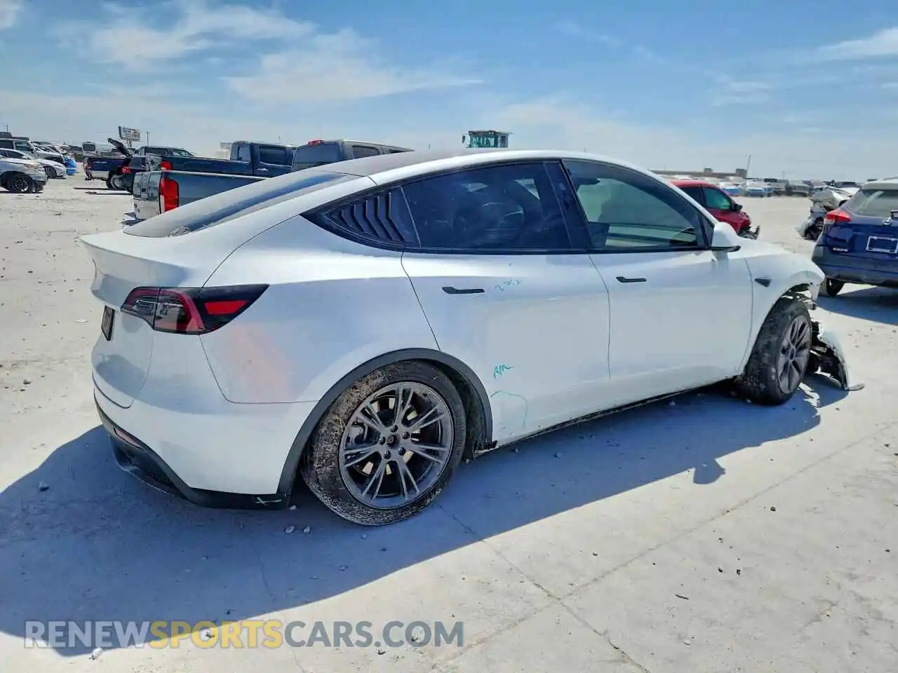 3 Фотография поврежденного автомобиля 7SAYGDED8SA336694 TESLA MODEL Y 2025