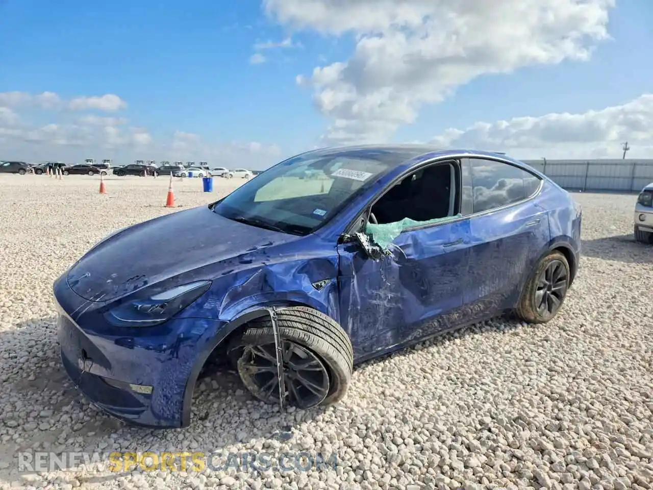1 Photograph of a damaged car 7SAYGDED8SA364186 TESLA MODEL Y 2025