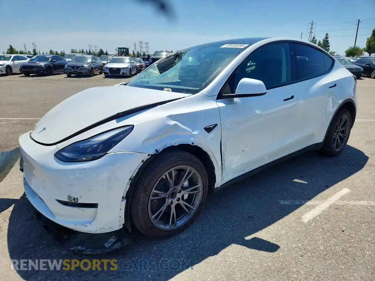 1 Photograph of a damaged car 7SAYGDED8SF282395 TESLA MODEL Y 2025