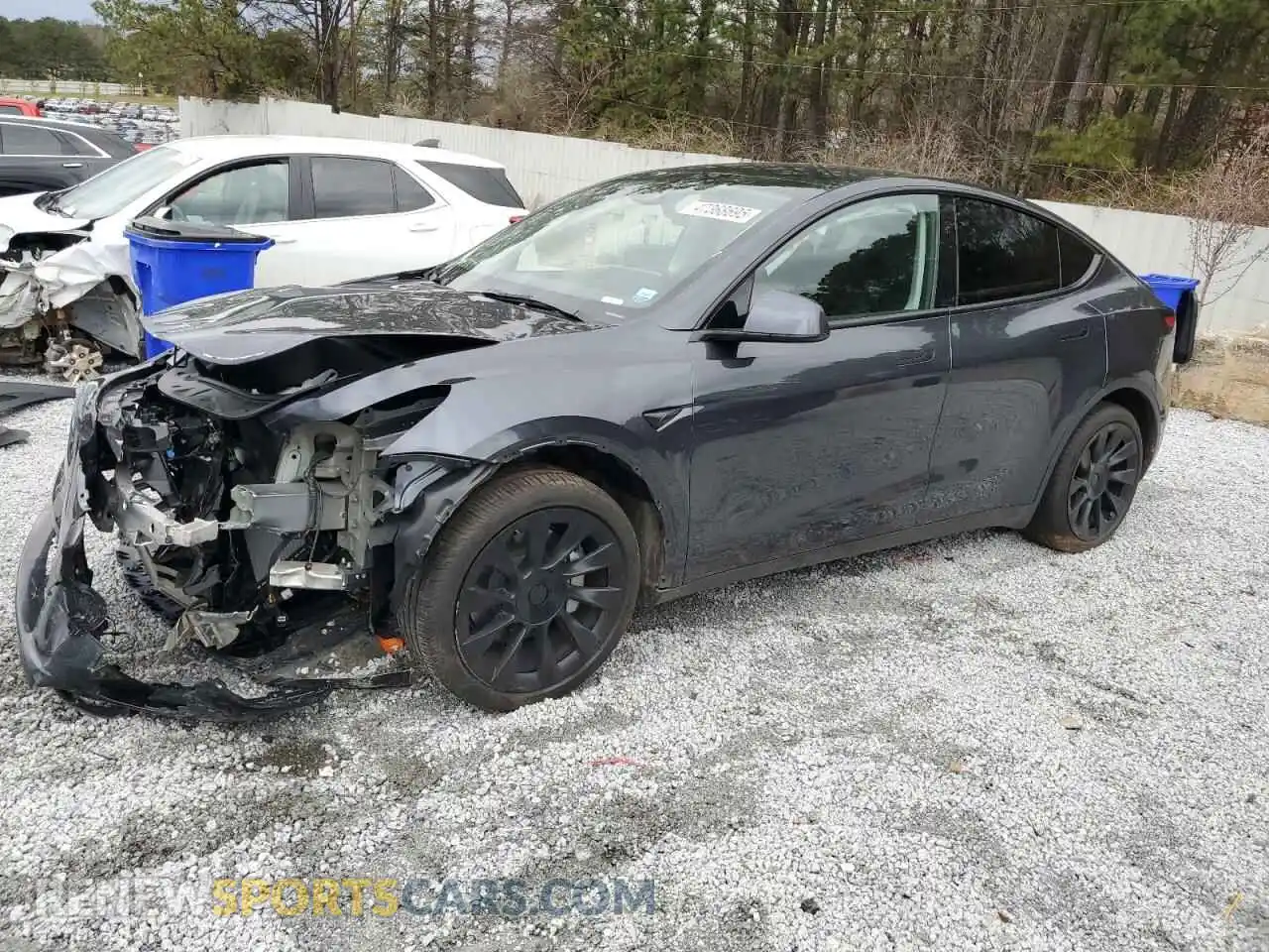 1 Фотография поврежденного автомобиля 7SAYGDED9SA341967 TESLA MODEL Y 2025