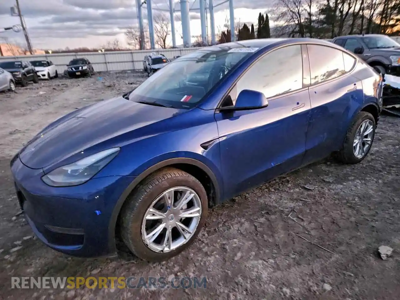 1 Photograph of a damaged car 7SAYGDED9SA352743 TESLA MODEL Y 2025