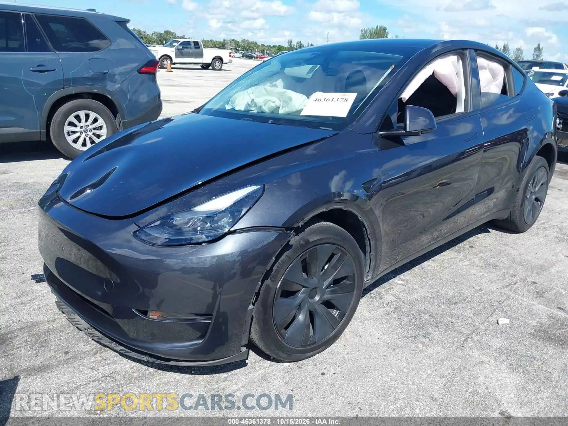 2 Фотография поврежденного автомобиля 7SAYGDED9SA373611 TESLA MODEL Y 2025