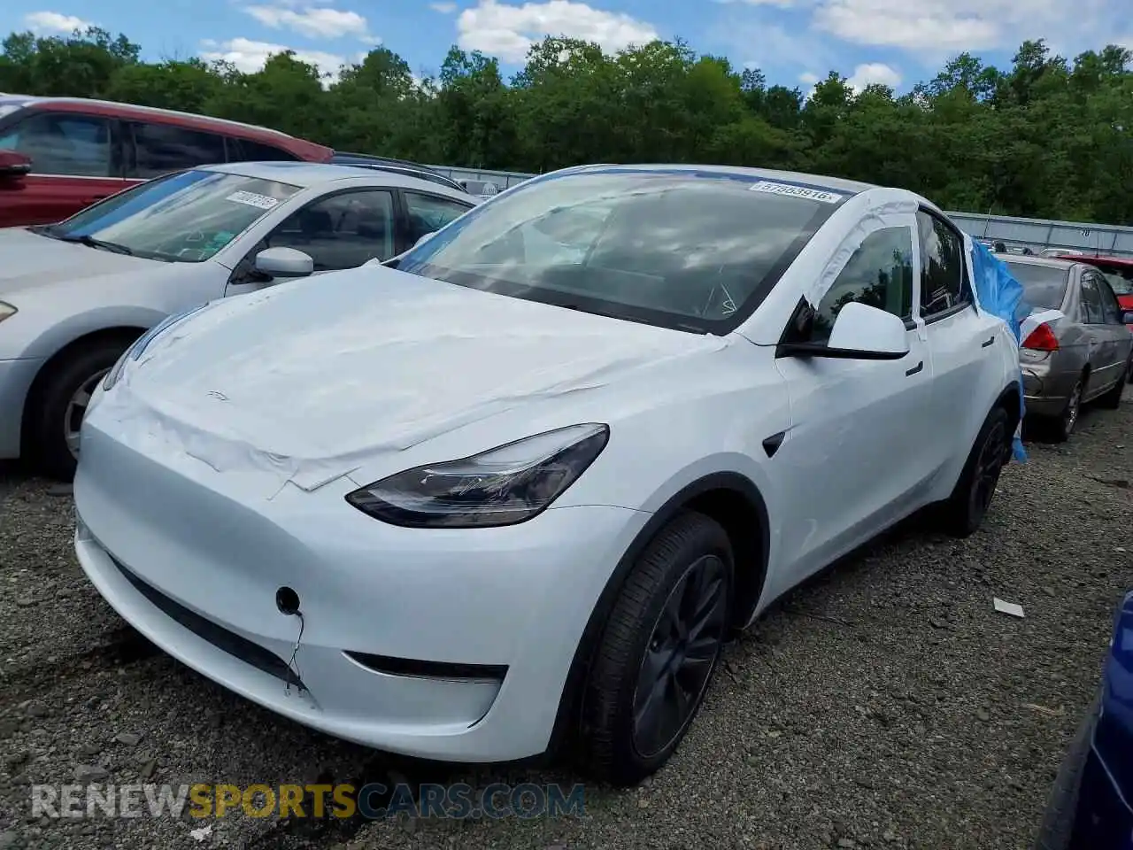 1 Фотография поврежденного автомобиля 7SAYGDED9SF241855 TESLA MODEL Y 2025