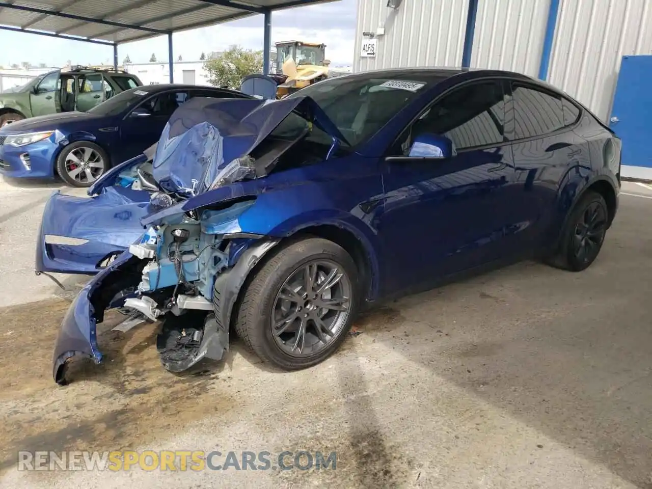 1 Photograph of a damaged car 7SAYGDED9SF246277 TESLA MODEL Y 2025