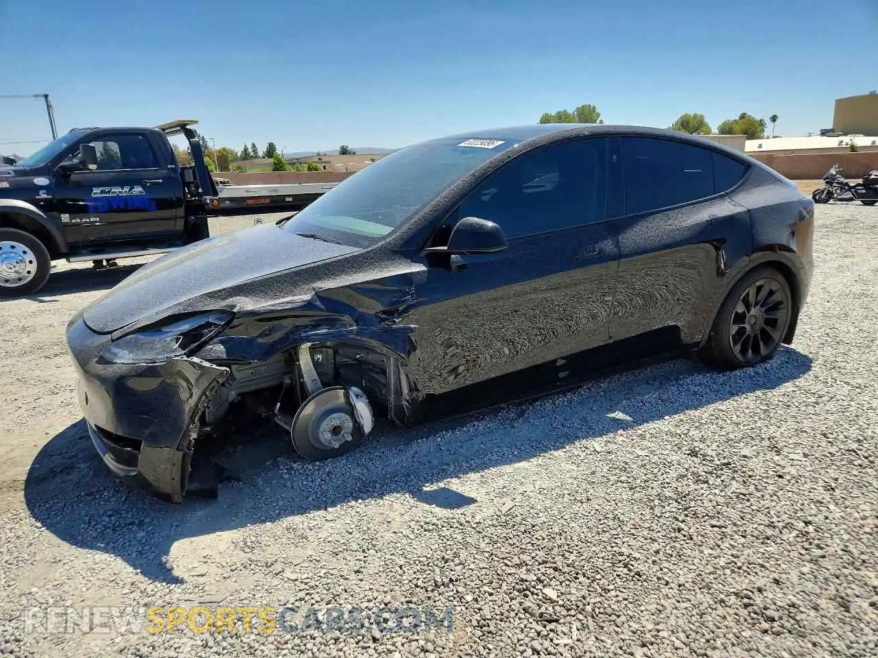 1 Photograph of a damaged car 7SAYGDED9SF321706 TESLA MODEL Y 2025