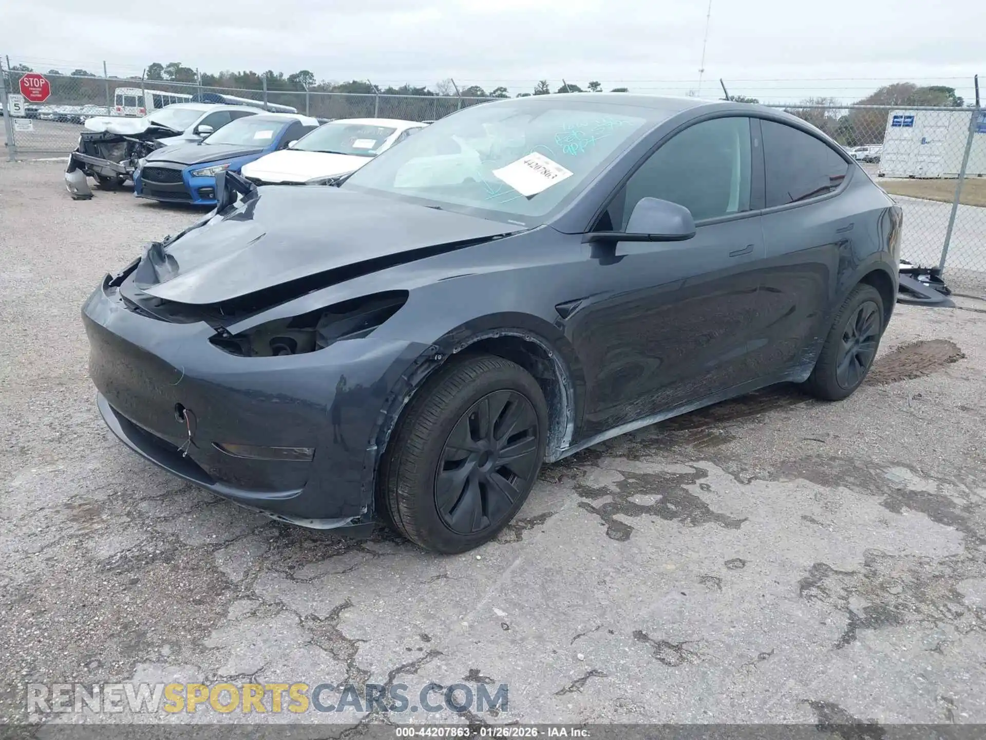 2 Photograph of a damaged car 7SAYGDEE0SA354468 TESLA MODEL Y 2025