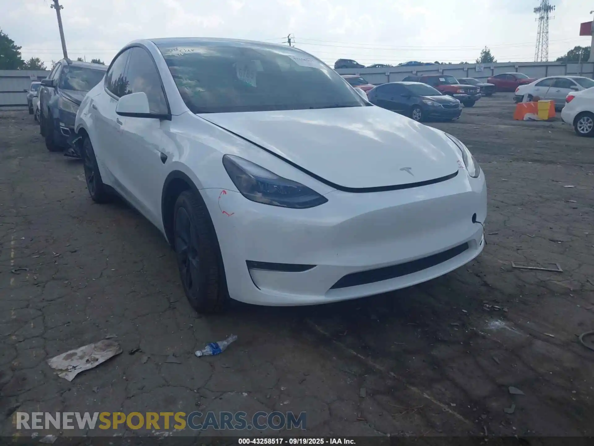 1 fotografías del automóvil dañado 7SAYGDEE0SA370590 TESLA MODEL Y 2025