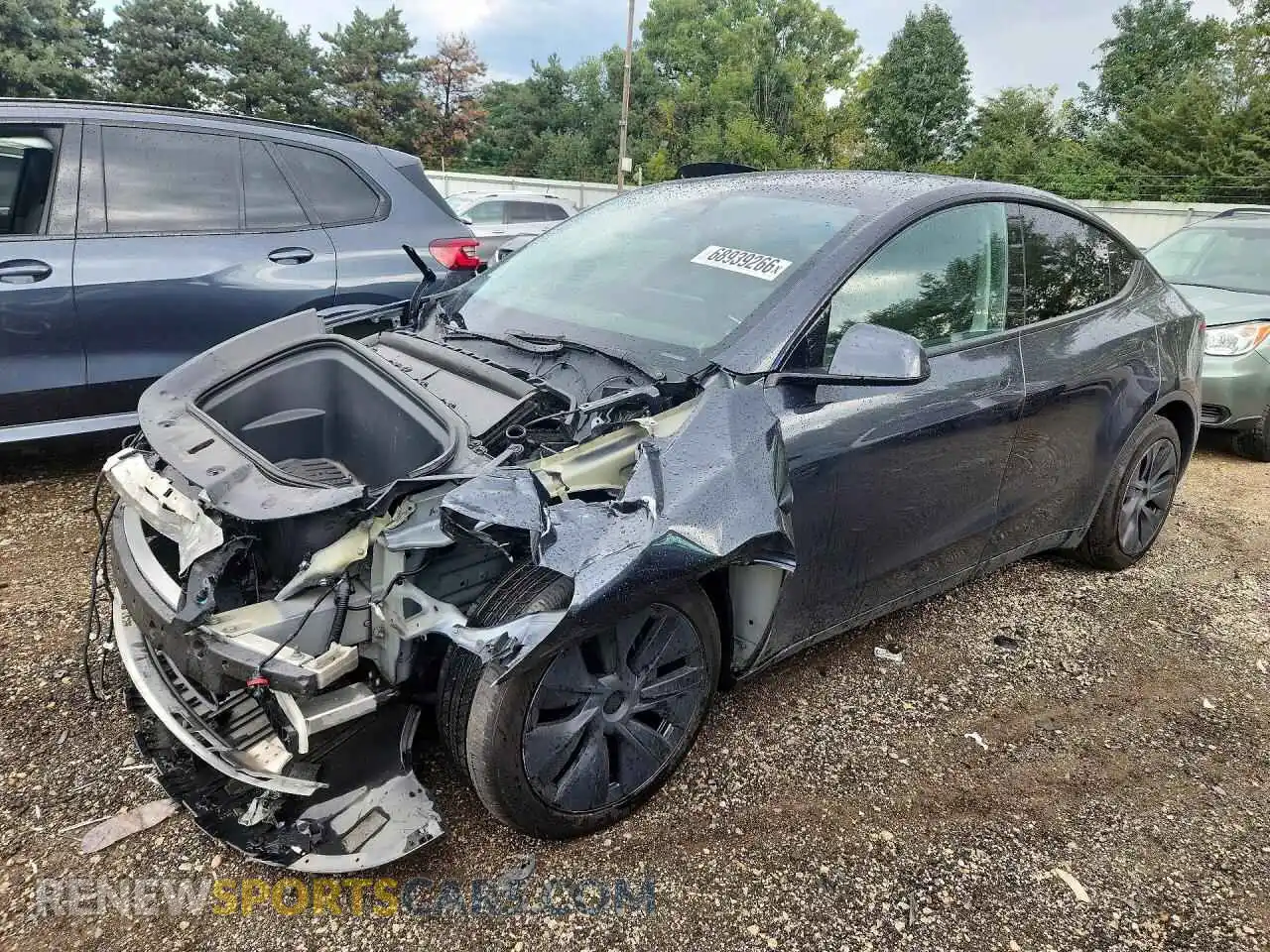 1 fotografías del automóvil dañado 7SAYGDEE0SF223494 TESLA MODEL Y 2025