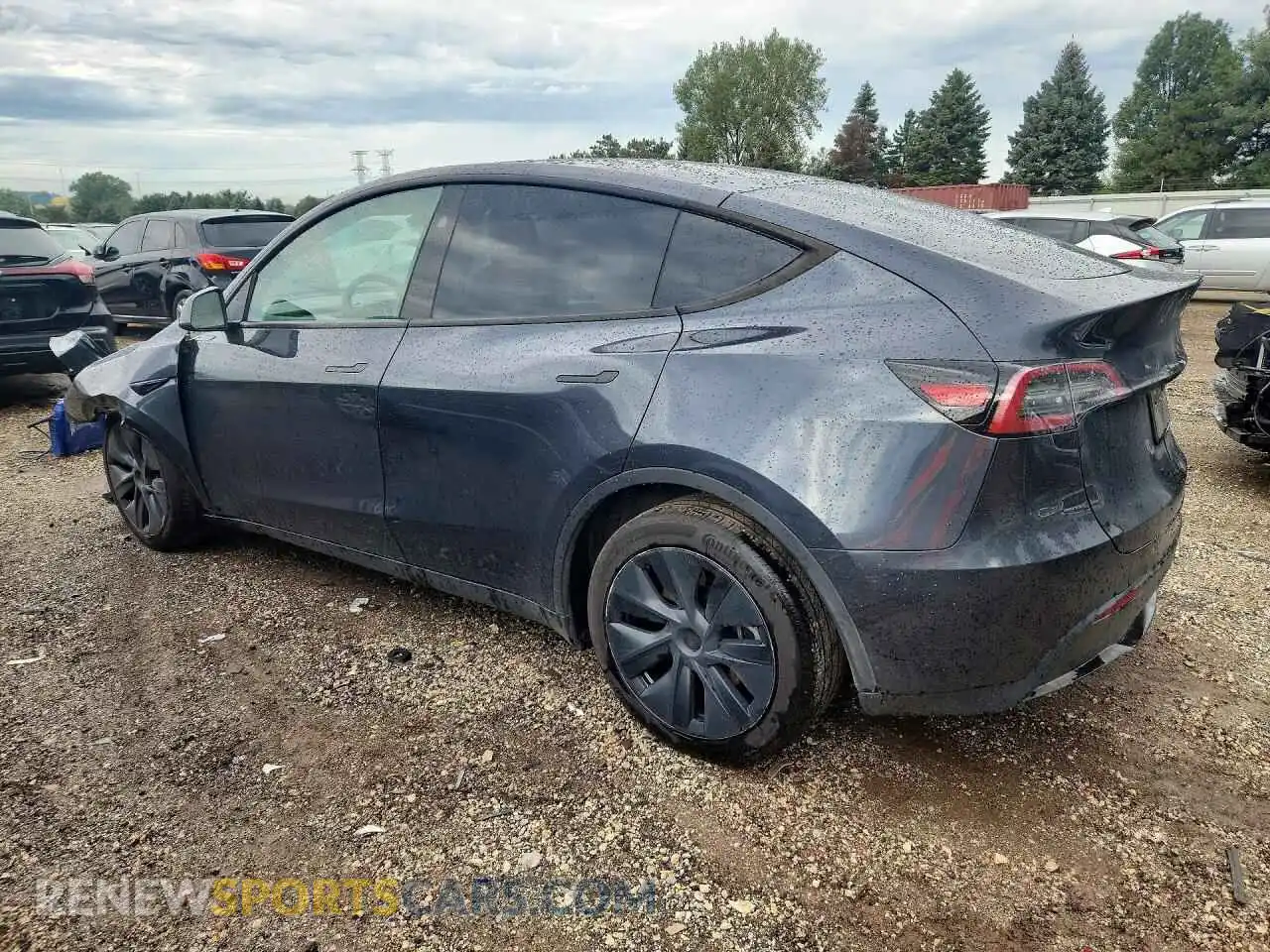 2 fotografías del automóvil dañado 7SAYGDEE0SF223494 TESLA MODEL Y 2025