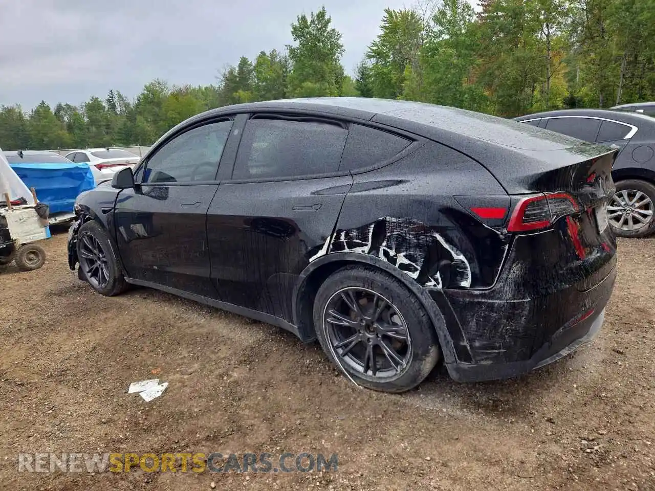 2 fotografías del automóvil dañado 7SAYGDEE0SF294470 TESLA MODEL Y 2025