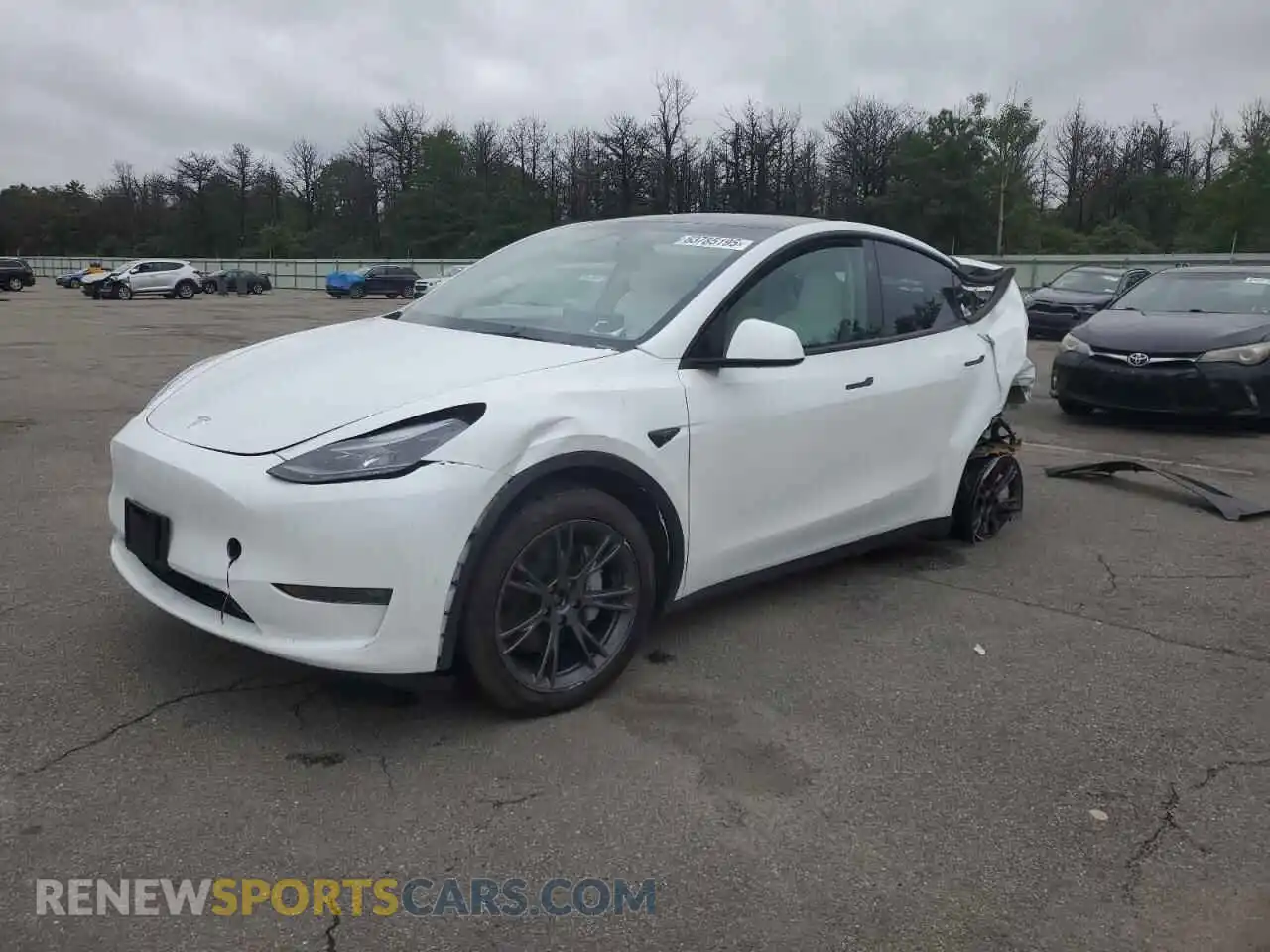 1 Photograph of a damaged car 7SAYGDEE1SA339588 TESLA MODEL Y 2025
