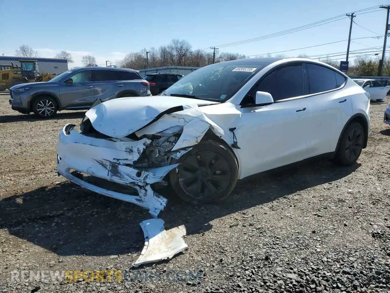 1 Photograph of a damaged car 7SAYGDEE1SA341695 TESLA MODEL Y 2025