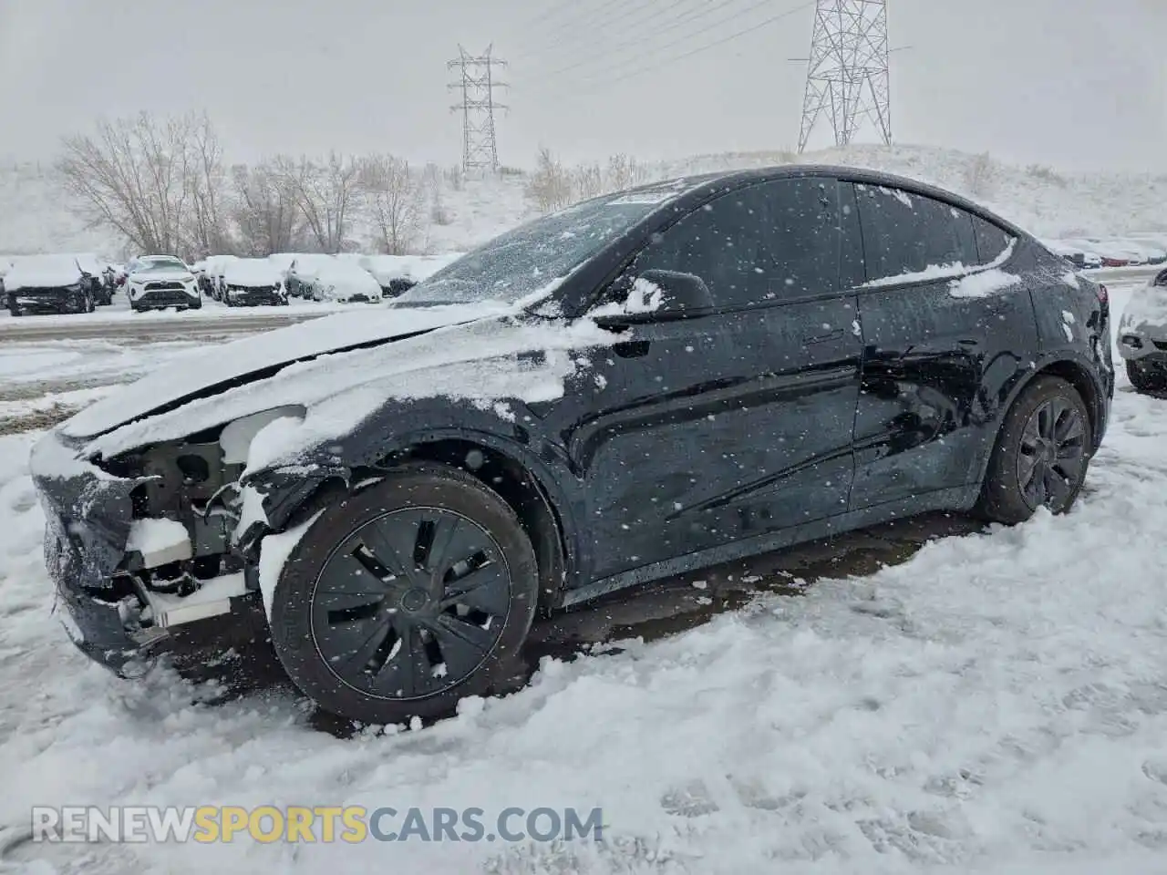 1 Photograph of a damaged car 7SAYGDEE1SF277242 TESLA MODEL Y 2025
