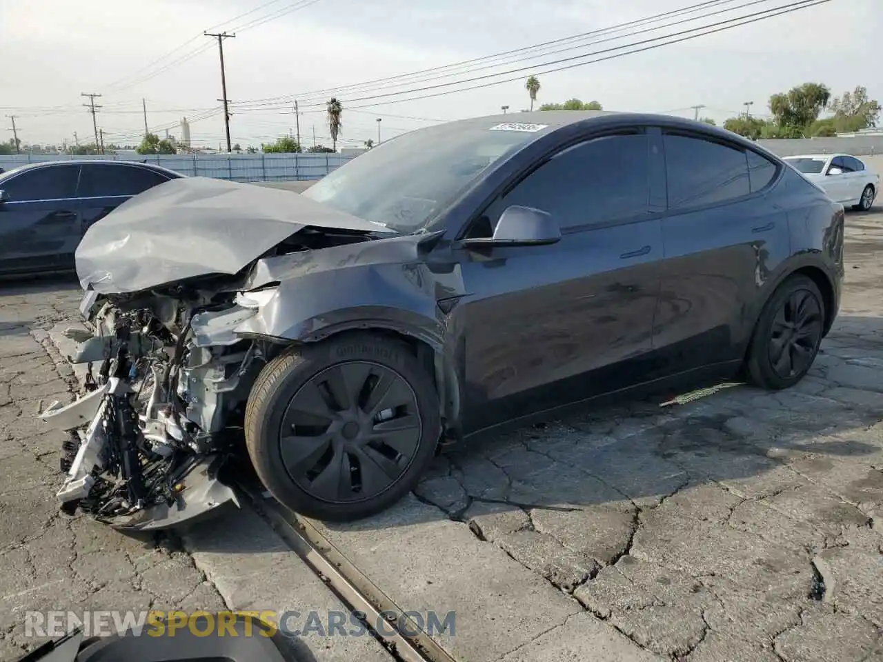 1 Photograph of a damaged car 7SAYGDEE1SF283655 TESLA MODEL Y 2025