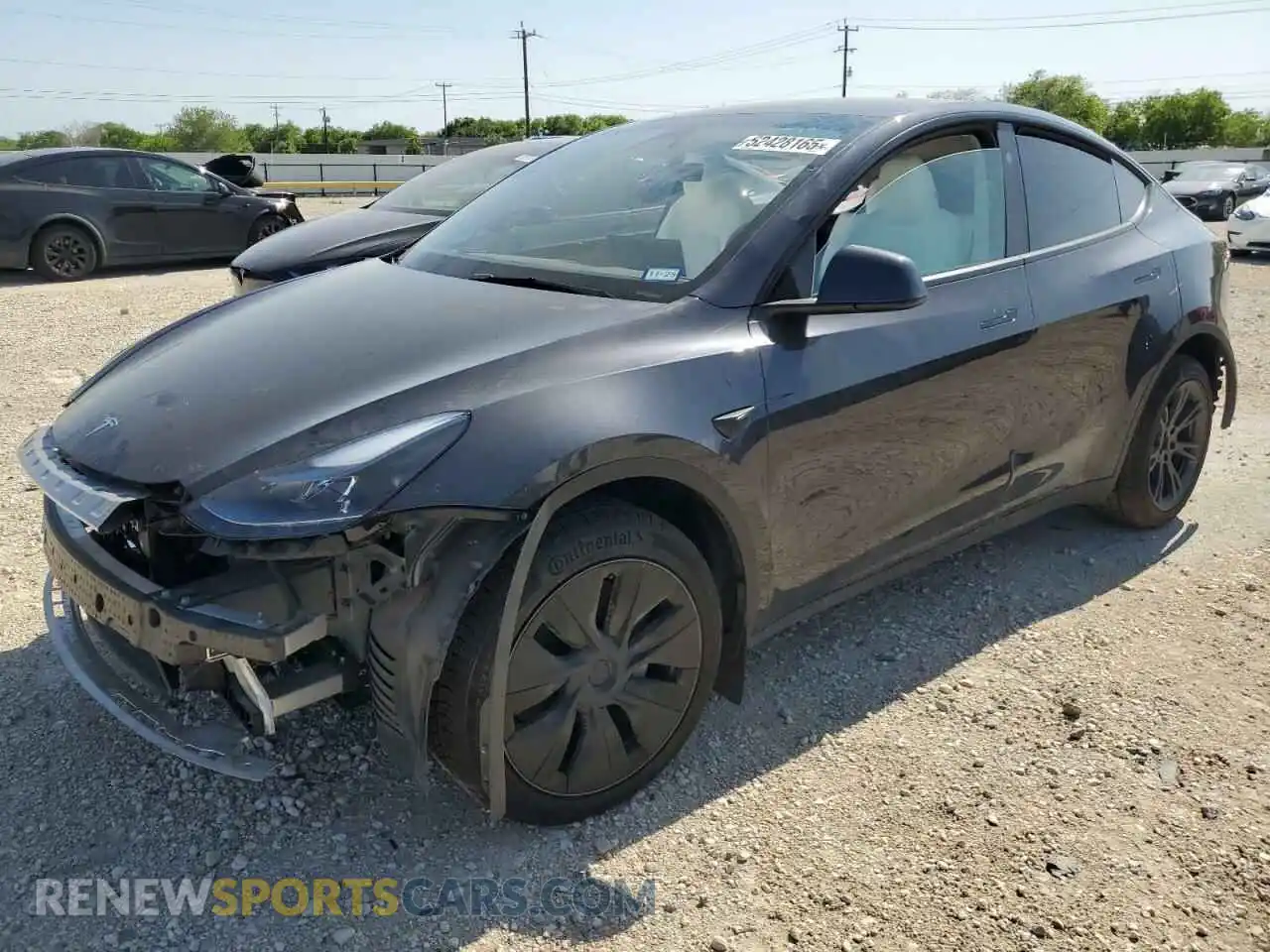 1 Photograph of a damaged car 7SAYGDEE3SA343187 TESLA MODEL Y 2025
