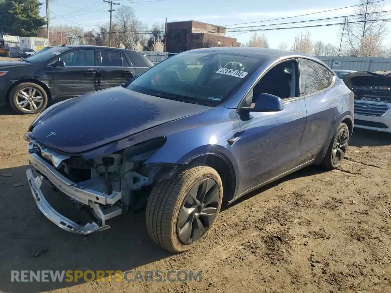 1 Photograph of a damaged car 7SAYGDEE3SA350639 TESLA MODEL Y 2025